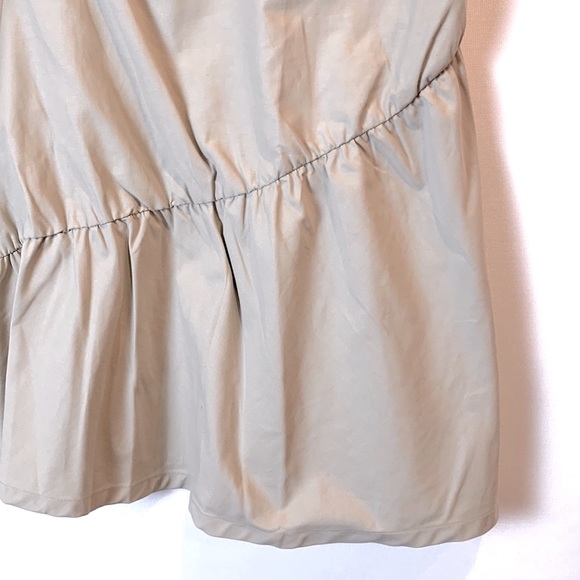 Halogen Ruffle Front Midi Skirt Tan Thread - Picture 5 of 6